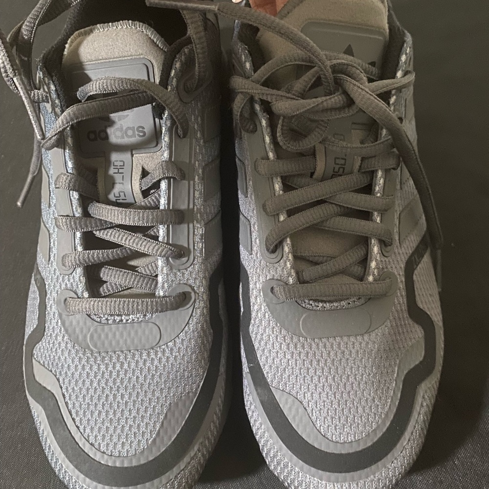 Adidas Charcoal Athletic Shoes